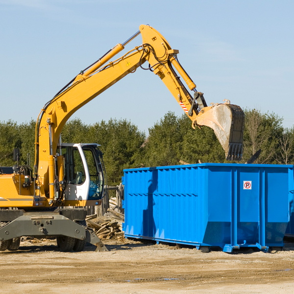 are there any restrictions on where a residential dumpster can be placed in Montmorenci SC